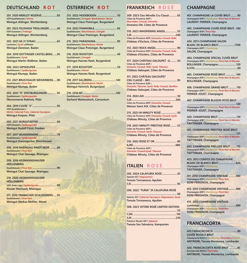 Weinkarte Seite 4